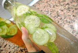 Limonada cu mentă, ghimbir şi castravete te scapă de balonare!