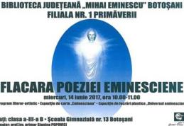 Flacăra poeziei eminesciene la Biblioteca Judeţeană