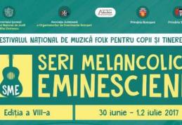 Festivalul Naţional de muzică folk „Seri melancolice eminesciene”, în weekend