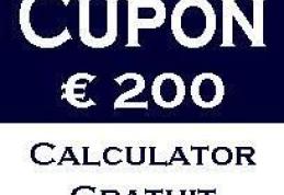 Euro 200: Se eliberează bonurile valorice pentru  achiziţionarea unui calculator