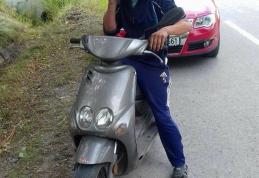Minor fără permis de conducere depistat în trafic cu un scuter neînregistrat - FOTO