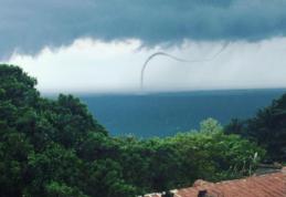 Fenomen spectaculos: O trombă s-a format în Marea Neagră
