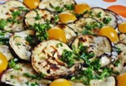 Tartine din vinete cu cremă de brânză