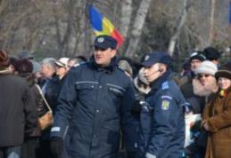 Manifestări de protest sub protecția jandarmilor