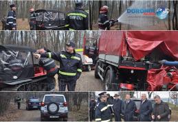 Exercițiu de amploare desfășurat în pădurea Gorovei! Accident aviatic, incendiu de pădure și turiști rătăciți – VIDEO / FOTO