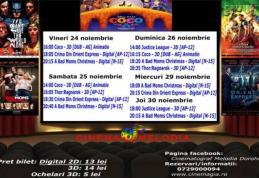 Vezi ce filme vor rula la Cinema „MELODIA” Dorohoi, în săptămâna 24 - 30 noiembrie – FOTO