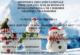 Grădiniţa nr. 8 Dorohoi - Concurs judeţean „Iubesc tradiţia neamului meu” ediţia a II-a