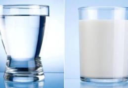 Ce e mai bine să bem: apă sau lapte?