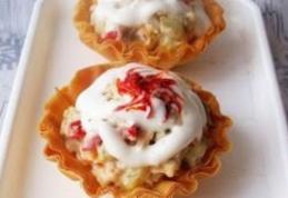 Coșulețe aperitiv cu salată de boeuf