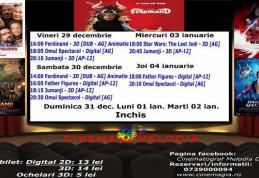 Vezi ce filme vor rula la Cinema „MELODIA” Dorohoi, în săptămâna 29 decembrie 2017 – 4 ianuarie 2018 – FOTO