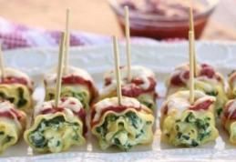 Rulouri cu spanac și brânză