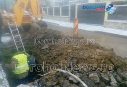 Avarie la o conductă de distribuție apă din municipiul Dorohoi. Vezi zonele afectate!