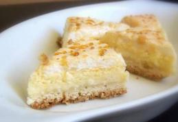 Prăjitură cu aluat fraged și brânză de vaci