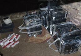 Botoșănean arestat după ce în beciul locuinţei sale au fost descoperite peste 200.000 ţigarete de contrabandă - FOTO