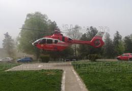 Elicopterul SMURD, chemat pentru secretara șefului IPJ Botoșani care a suferit un infarct - FOTO