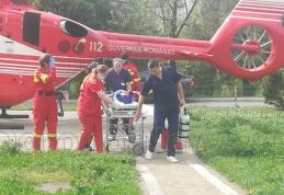 Elicopterul SMURD chemat din nou la Botoșani pentru un copil de un an lovit de cal - FOTO