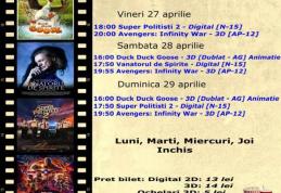 Vezi ce filme vor rula la Cinema „MELODIA” Dorohoi, în săptămâna 27 aprilie – 3 mai – FOTO