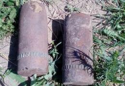 Două proiectile găsite la fier vechi - FOTO