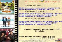 Vezi ce filme vor rula la Cinema „MELODIA” Dorohoi, în săptămâna 18 – 24 mai – FOTO