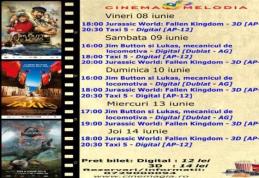 Vezi ce filme vor rula la Cinema „MELODIA” Dorohoi, în săptămâna 8 – 14 iunie – FOTO