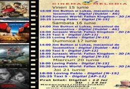Vezi ce filme vor rula la Cinema „MELODIA” Dorohoi, în săptămâna 15 – 21 iunie – FOTO