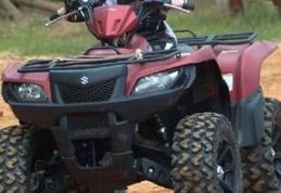 Dosar penal pentru un tânăr prins pe un ATV neînmatriculat