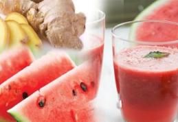 Detoxifică rinichii şi previne cancerul: Suc din pepene şi ghimbir
