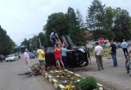 Accident! Impact între două mașini la Vârfu Câmpului din cauza unui șofer neatent - FOTO