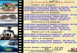 Vezi ce filme vor rula la Cinema „MELODIA” Dorohoi, în săptămâna 10 - 16 august – FOTO