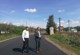 Au fost finalizate lucrările de asfaltare pe drumul județean DJ 293 Dumeni – Havârna - FOTO