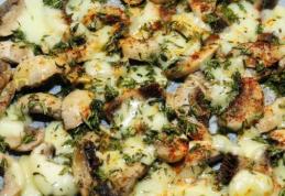 Ciuperci cu mozzarella și cimbru