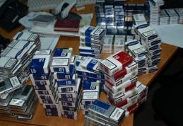 Ţigări confiscate de jandarmi din Piaţa Centrală a municipiului Botoşani