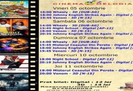 Vezi ce filme vor rula la Cinema „MELODIA” Dorohoi, în săptămâna 05 - 11 octombrie – FOTO