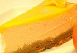 Cheesecake cu portocale