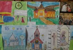 „Dumnezeu, Biserica și Eu” concurs regional de creaţii plastice desfășurat la Hilișeu-Horia - FOTO