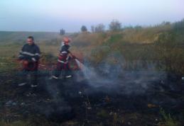 Dorohoi: Incendiu în zona barajului