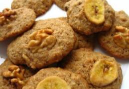 Fursecuri cu nuci, banane si ciocolata
