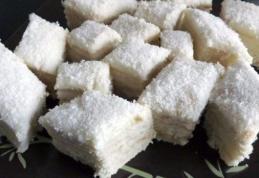 Prăjitură Albă ca Zăpada cu cremă de cocos