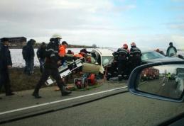 Accident grav pe drumul european Iași – Târgu Frumos - FOTO