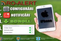 Posesorii de iPhone vor putea în curând primi şi ei mesajele de avertizare RO-ALERT