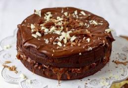 Tort cu ciocolată și caramel sărat