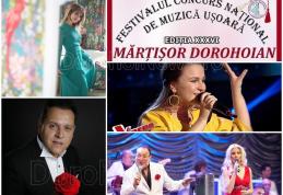 Vezi programul complet al Festivalului Național de Muzică Ușoară Românească „Mărțișor Dorohoian” 2019