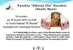 Întâlnire a preoților din Cercul Pastoral „Sf. Nicolae” Dorohoi la Parohia Dealu Mare