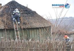 Incendiu izbucnit la o casă din Pomârla! O femeie a fost rănită – FOTO