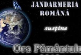 Jandarmii botoșăneni participă la „Ora Pământului”