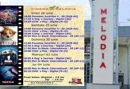 Vezi ce filme vor rula la Cinema „MELODIA” Dorohoi, în săptămâna 28 iunie – 4 iulie – FOTO