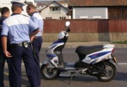 Botoșănean cercetat de polițiști. A condus, fără permis, un moped neînmatriculat
