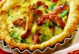 Mini tarte cu ciuperci și pui