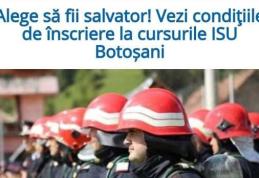 ISU Botoşani continuă activitatea de recrutare! Alege să fii salvator!
