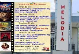 Vezi ce filme vor rula la Cinema „MELODIA” Dorohoi, în săptămâna 19 – 25 iulie – FOTO